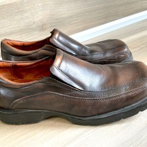 Aldo Loafers Mens 42 Sz 9 Brown Slip On Bicycle Toe Casual Comfort Shoes Leather